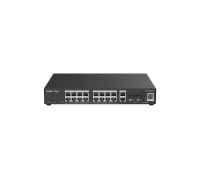Комутатор Ruijie RG-ES220GS-P, 18xGbE, 2xSFP, 16x PoE+, 250W, до 16 VLAN