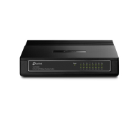 Комутатор TP-LINK TL-SF1016D, 16-порта RJ45 10/100Mbps, неуправляем, настолен