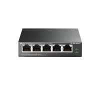 Комутатор TP-LINK TL-SG1005LP,5-порта Gigabit , 4 x PoE+, неуправляем, метален