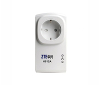 Адаптер за мрежа ZTE H512A, AV200, 1x 10/100Mbps порт, AC гнездо, комплект 2 бр.