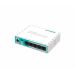 Рутер MikroTik RB750r2, hEX lite, 64MB, 5xFE, RouterOS L4, plastic case, PSU