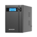 UPS Hikvision DS-UPS2000, 2000VA/ 1200W, ТЗИ, 2 x 12V 9Ah, LCD Screen