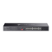 Комутатор TP-Link DS1018GMP, 16x1Gb PoE+, 2x1Gb SFP, неуправляем, рак