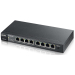 ZyXEL Switch GS1100-8HP, 8x GbE Ports, 4x PoE+, Unmanaged, Desktop