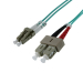 Оптична корда SeaMAX, 0.5m, LC-SC UPC, MM OM3 50/125, duplex, 2.0mm, LSZH
