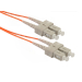 Оптична корда SeaMAX, 0.5m, SC-SC UPC, MM OM2 50/125, duplex, 2.0mm, LSZH