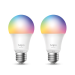 Лампа TP-Link Tapo L530E(2-pack), E27, 8.7W, 2,500 K-6,500 K, 806 lumens