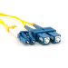 Optical cord BrandRex, 1m, 8/125 SM, LC - SC duplex connectors