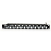 Brand-Rex Patch Panel, 24 Ports, Blank, Black, Corner Insert Inserts