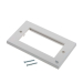 Panel 86mm x 147mm Double Gang UK Style Faceplate White with MilleniuM Logo
