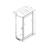 Cabinet Triton 37U/700x1000 Delta R, rear double wing door