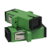 Optical adapter SeaMAX, SC/APC, SM, simplex - green