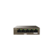 Комутатор Tenda TEG1105PD, 4GE PoE +1GE IN, неуправляем