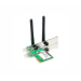 Безжичен адаптер Tenda W322E, N300, PCI-E 2.0(x1), 2x 2.5dBi външни антени