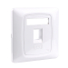 Front panel 3M VOL-CHUK-1K, 86x86, for 1x RJ45 inserts, white